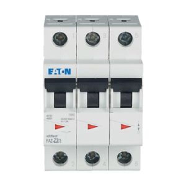 Miniature circuit breaker (MCB), 2 A, 3p, characteristic: Z image 13