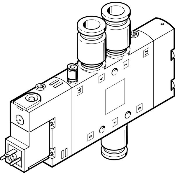 CPE18-M1H-5L-QS-10 Air solenoid valve image 1