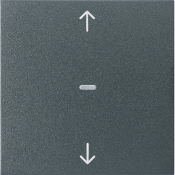 Cover arrow for 1gang for push-button m, clearlens, S.1/B.3/B.7, ant., image 1