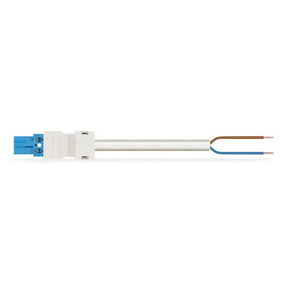 pre-assembled connecting cable Eca Plug/open-ended blue image 1