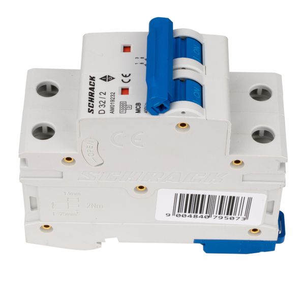 Miniature Circuit Breaker (MCB) AMPARO 10kA, D 32A, 2-pole image 4