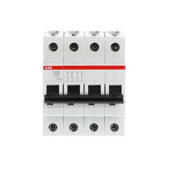 S204L-D20 Miniature Circuit Breaker - 4P - D - 20 A image 1