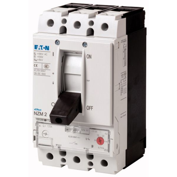 Circuit-breaker, 3p, 12A, short-circuit protective device image 1