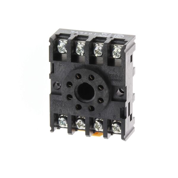 Socket, DIN rail/surface mounting, 8-pin, screw terminals (standard) image 2