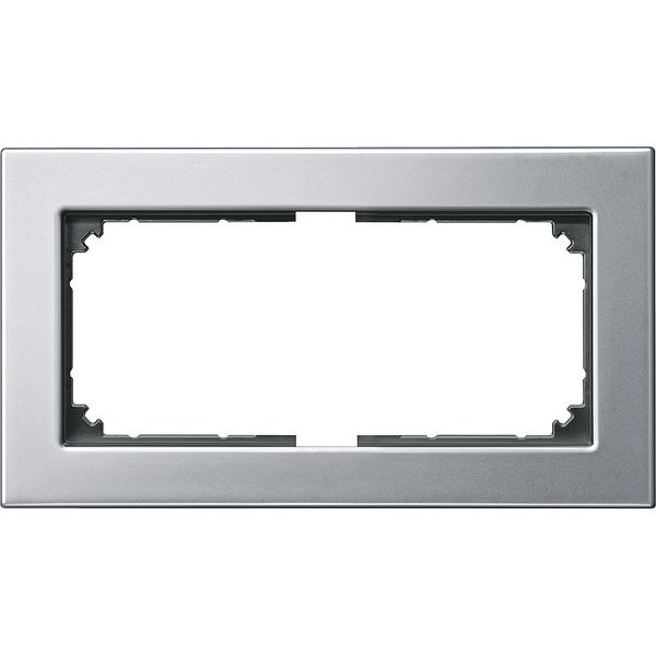 M-PLAN metal frame, 2-fold without middle bar, platinum silver image 1