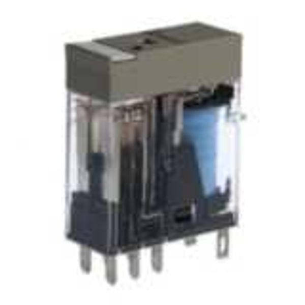 Relay, plug-in, 8-pin, DPDT, 5 A, mech & LED indicators, label facilit image 2