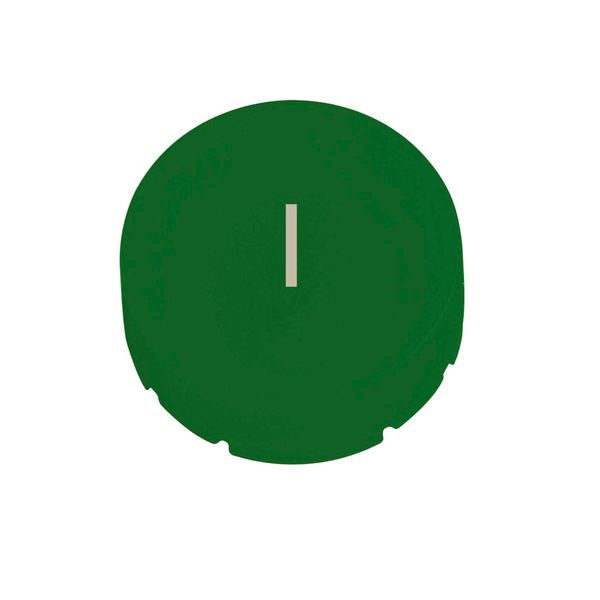 Button plate, raised green, I image 1