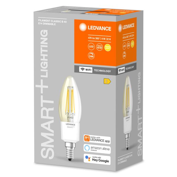 SMART+ WiFi Filament Candle Dimmable 40 4 W/2700 K E14 image 6