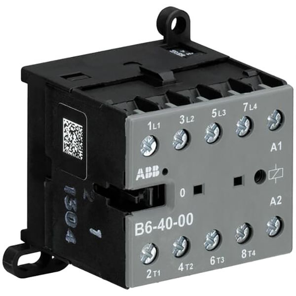 B6-40-00-85 Mini Contactor 380 ... 415 V AC - 4 NO - 0 NC - Screw Terminals image 1