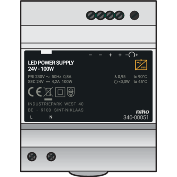 Modular power supply 24 Vdc, 100 W image 1