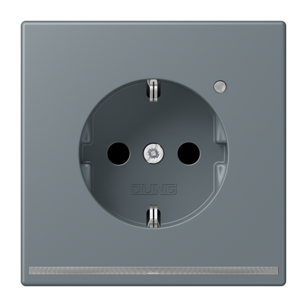 SCHUKO socket with LED pilot light LC432 LC1520-OLNW251 image 1