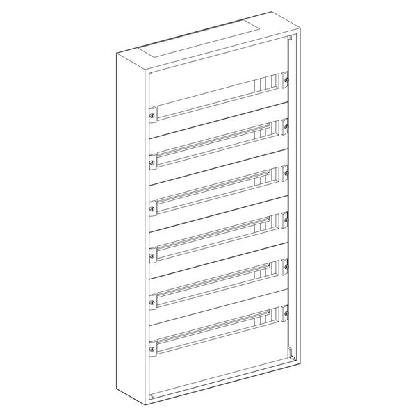 WALL-MOUNTED ENCLOSURE 6 ROWS PRISMA PACK 160 IP30 image 1