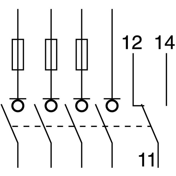 Fuse switch disconnector, 3pole+N, 63A image 1