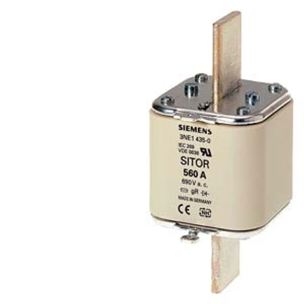 SITOR fuse link,with blade contacts, NH3, In: 670 A, gR, Un AC: 690 V image 1