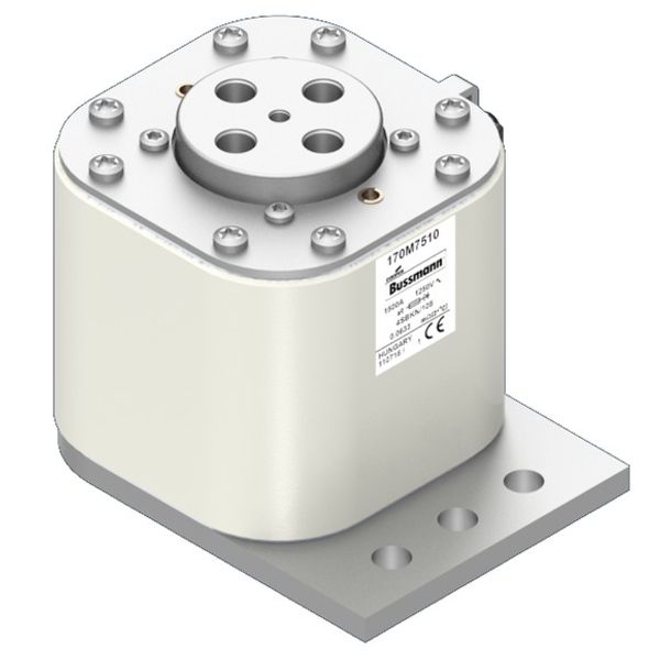 Fuse-link, high speed, 2000 A, AC 1250 V, size 4, 100 x 120 x 106 mm, aR, IEC, single indicator image 2