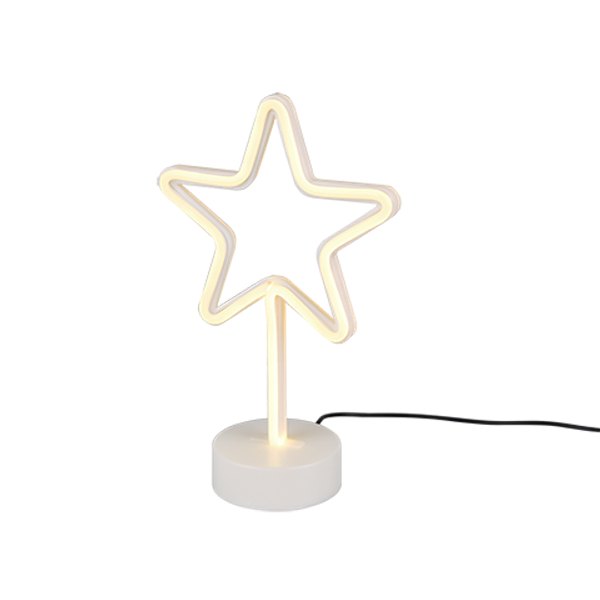 Star LED table lamp white image 1