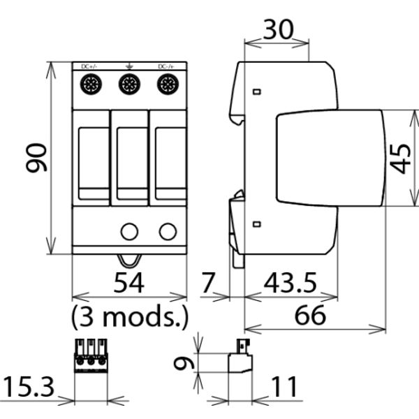 DEHNguard M multipole type 2 surge arrester for PV systems up to 1000V image 2