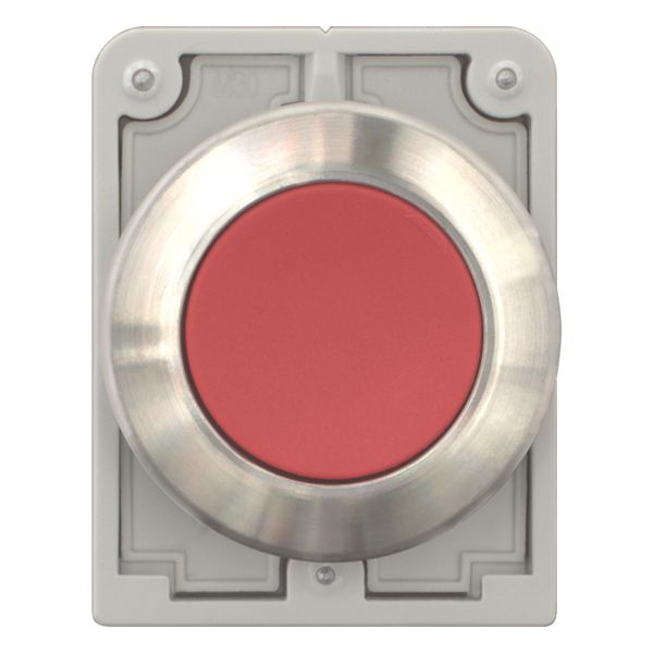 Pushbutton, RMQ-Titan, flat, maintained, red, blank, Front ring stainless steel image 5