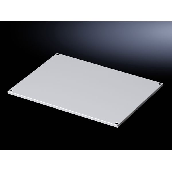 Roof plate IP 55, solid for VX, VX IT, 600x1200 mm, RAL 7035 image 3
