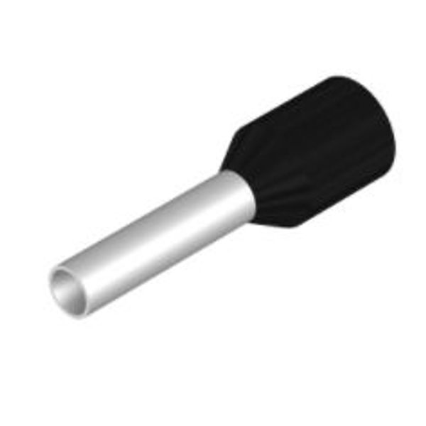 Wire-end ferrule, insulated, 10 mm, 8 mm, black image 3