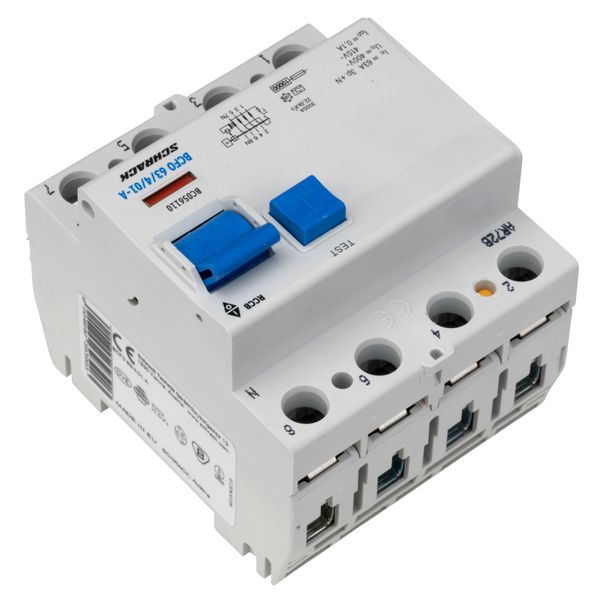 Residual current circuit breaker, 63A, 4-p, 100mA, type A image 9