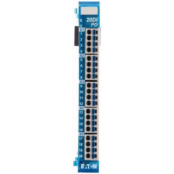 Digital input module, 20 digital inputs 24 V DC each, pulse-switching, 5.0 ms image 4