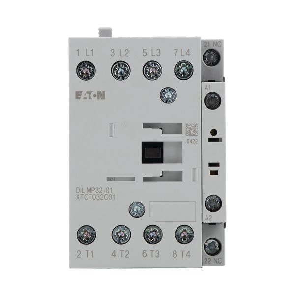 Contactor, 4 pole, 32 A, 1 NC, 110 V 50 Hz, 120 V 60 Hz, AC operation image 5