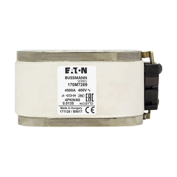 Fuse-link, high speed, 4500 A, AC 400 V, size 4, 120 x 105 x 59 mm, aR, IEC, single indicator image 20