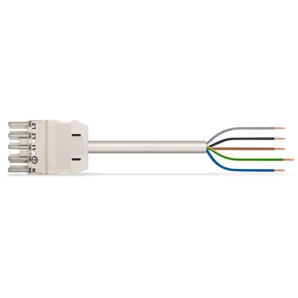 pre-assembled connecting cable;Eca;Socket/open-ended;white image 6