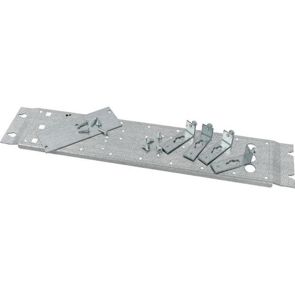 Mounting plate, +mounting kit, for NZM1, horizontal, 3p, HxW=100x425mm image 2