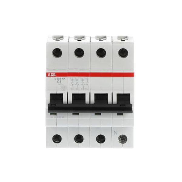 S203-B1NA Miniature Circuit Breaker - 3+NP - B - 1 A image 3