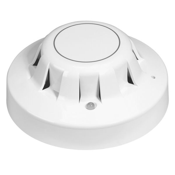 Optical smoke detector - for fire alarm panel - supplied with base image 1