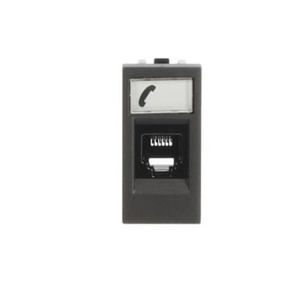 N2117.6 AN Telephone outlet Telephone 1 gang Anthracite - Zenit image 1