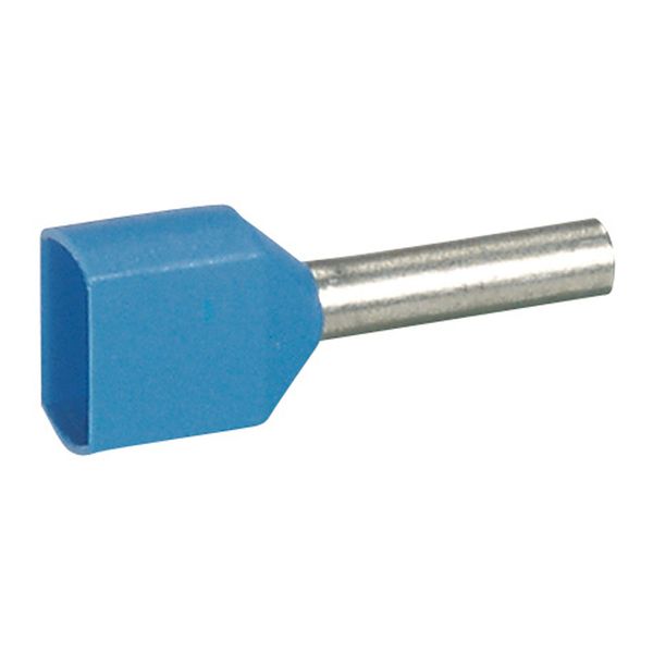 Ferrules Starfix - doubles individuals - cross section 2 x 0.75 mm² - blue image 1