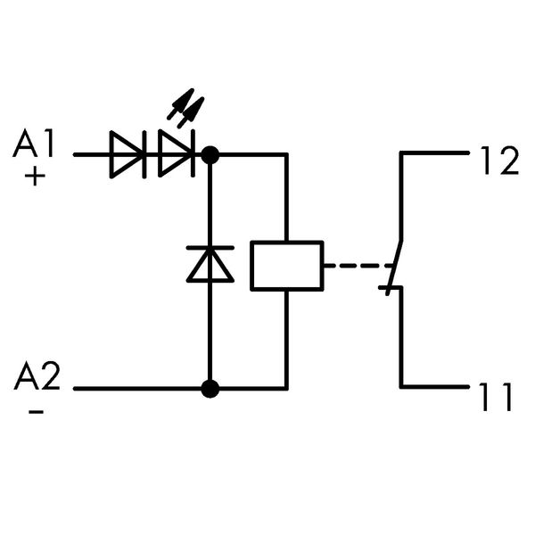 Relay module Nominal input voltage: 24 VDC 1 break contact gray image 4