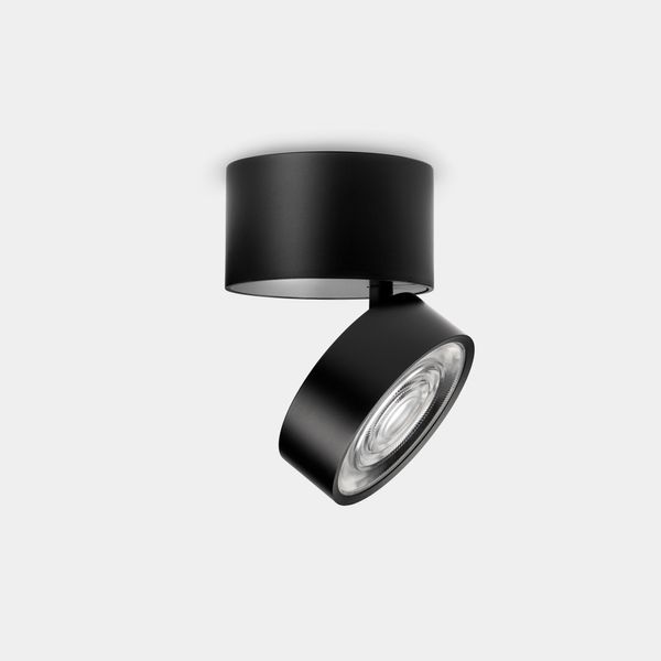 Spotlight Kiva Surface Ø75mm 6.4W LED warm-white 3000K CRI 90 18.9º PHASE CUT Black 530lm image 1