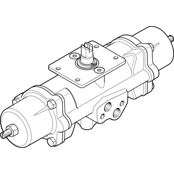 DAPS-0015-090-RS2-F03-CR Quarter turn actuator image 1