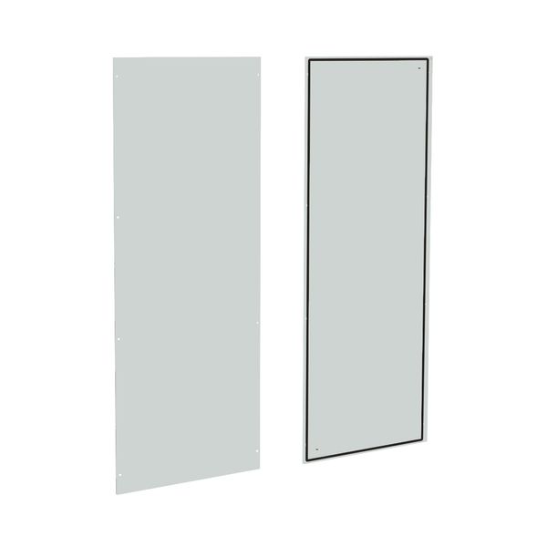 Side panels (pair) H=2000 D=800 mm sheet steel RAL7035 image 1