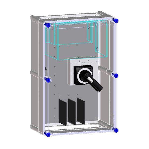 Switch enclosure prepared for 1 NZM3 MCCB 4P image 3