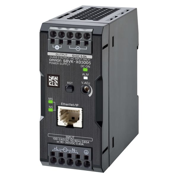 Book type power supply, 30 W, 5 VDC, 5 A, DIN rail mounting, Push-in t image 3