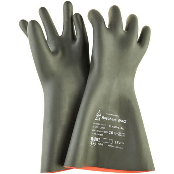 Insulating gloves cl.0 cat. RC f. live working -1000V, size 10 image 1