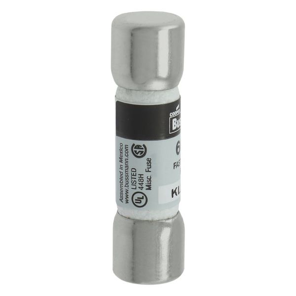 Eaton Bussmann series KLM fuse, 600 Vac, 600 Vdc, 15A, 100 kAIC at 600 Vac, 50 kAIC at 600 Vdc, Non Indicating, Fast acting, Ferrule end X ferrule end, Melamine tube, Nickel-plated bronze endcap image 5