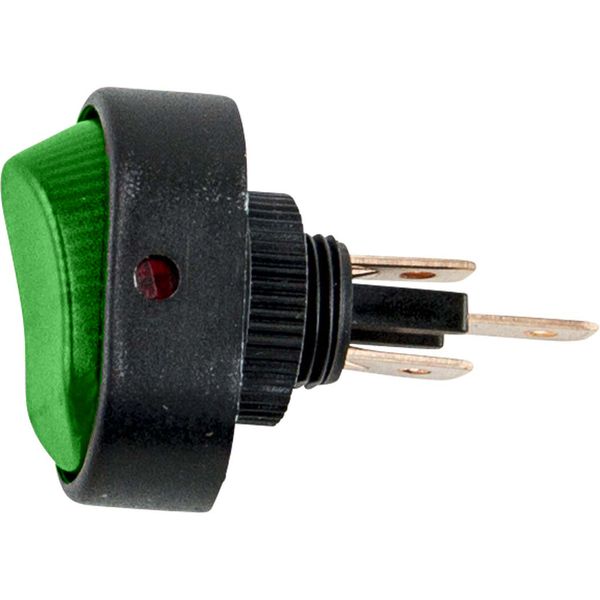 LL - led lamp 127V rocker switch green image 1