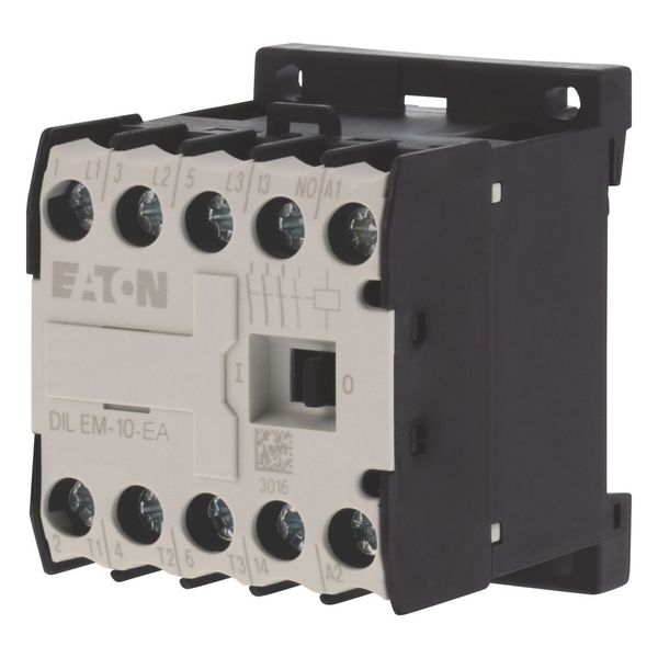 Contactor, 24 V DC, 3 pole, 380 V 400 V, 4 kW, Contacts N/O = Normally open= 1 N/O, Screw terminals, DC operation image 2