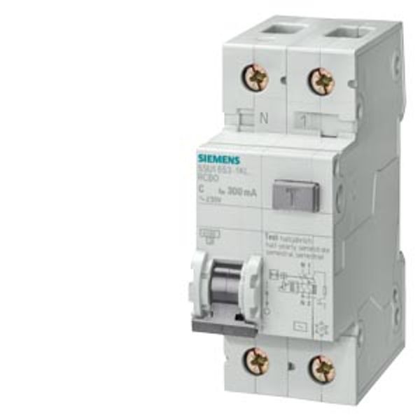 RCBO, 4.5 kA, 1-pole+N, type AC, 30 mA, C char,…5SU1353-1KL16 image 1