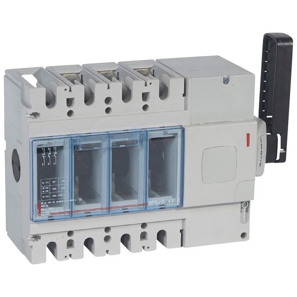 Isolating switch - DPX-IS 630 with release - 3P - 400 A - right-hand side handle image 1