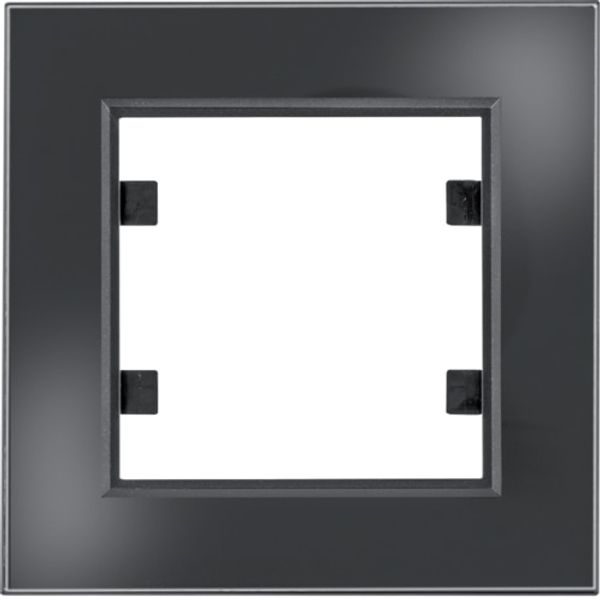 Plaque 1P  - noir verre image 1