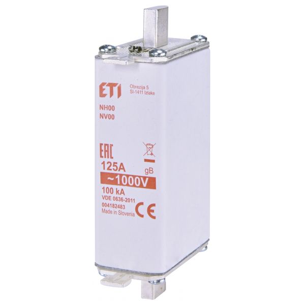 Fuse link, NH00/85 gB 25A/1000V image 1