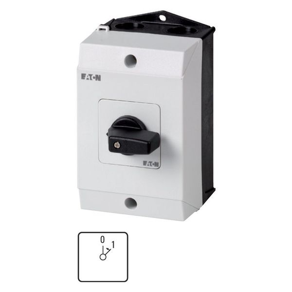 On switches, T0, 20 A, surface mounting, 2 contact unit(s), Contacts: 3, 45 °, momentary, With 0 (Off) position, With spring-return to 0, 0 image 6