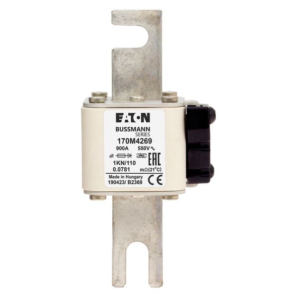 Fuse-link, high speed, 630 A, AC 690 V, size 1, 53 x 69 x 111 mm, aR, IEC, type K indicator image 8